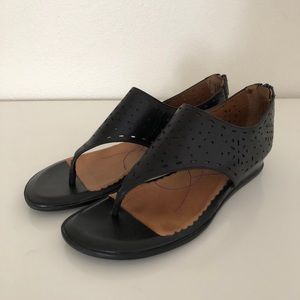 Clarks Indigo Black Sandals